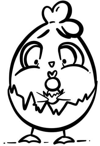 Cutie Egg Coloring Page